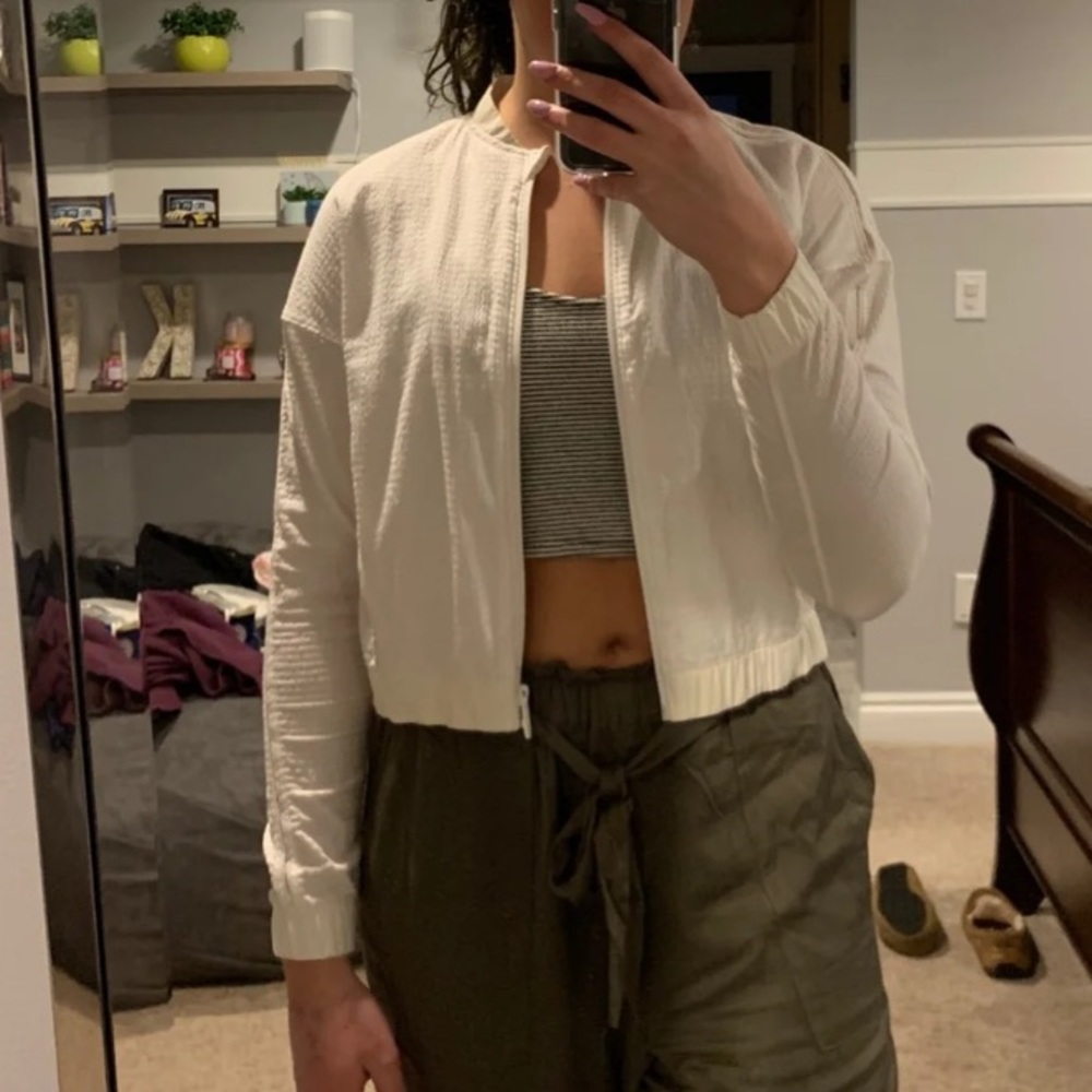 Lululemon white limited edition jacket